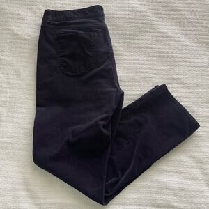 Size 16 Talbots Navy Heritage Fit Straight Leg Corduroy Pants